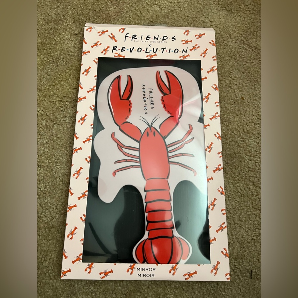 Friends X Revolution lobster mirror new pink /red
